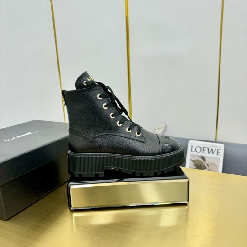 Ch*el leather shoes